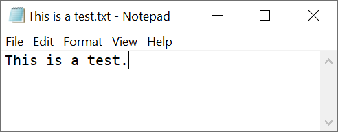 1 plain text document