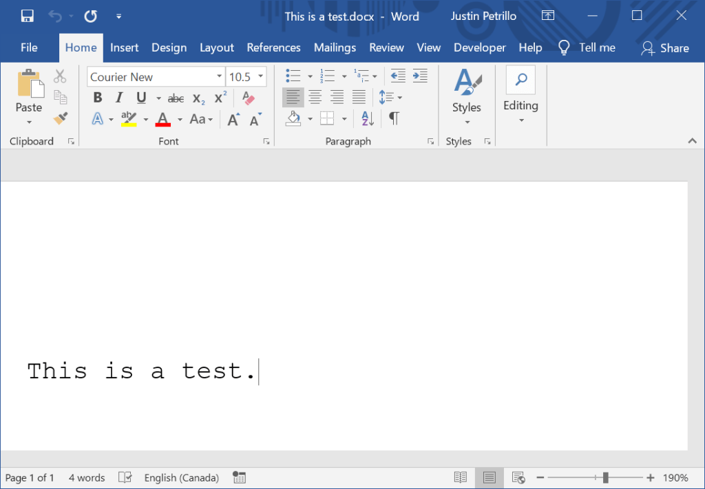 3 word document