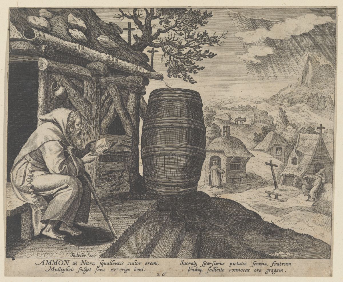 Ammon, from the series Solitudo Sive Vitae Patrum Eremicolarum (Maerten de Vos)