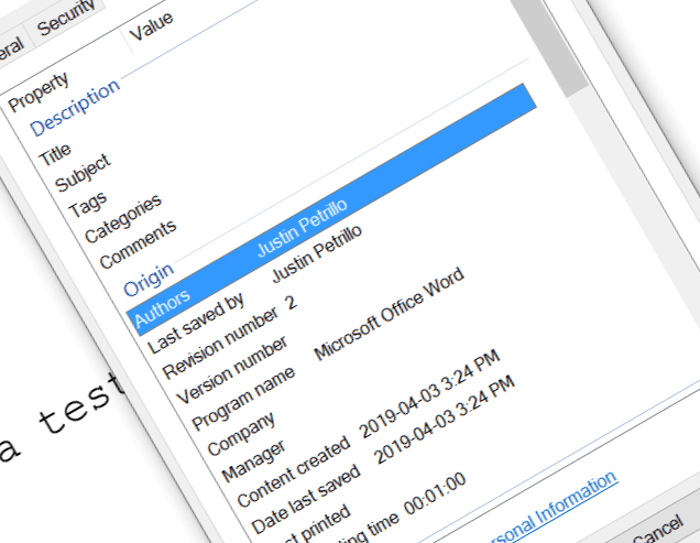 “I thought we deleted that!” Metadata and Hidden&nbsp;Data