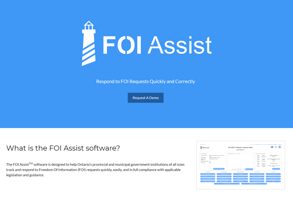 Announcing the release of the FOI Assist&nbsp;software
